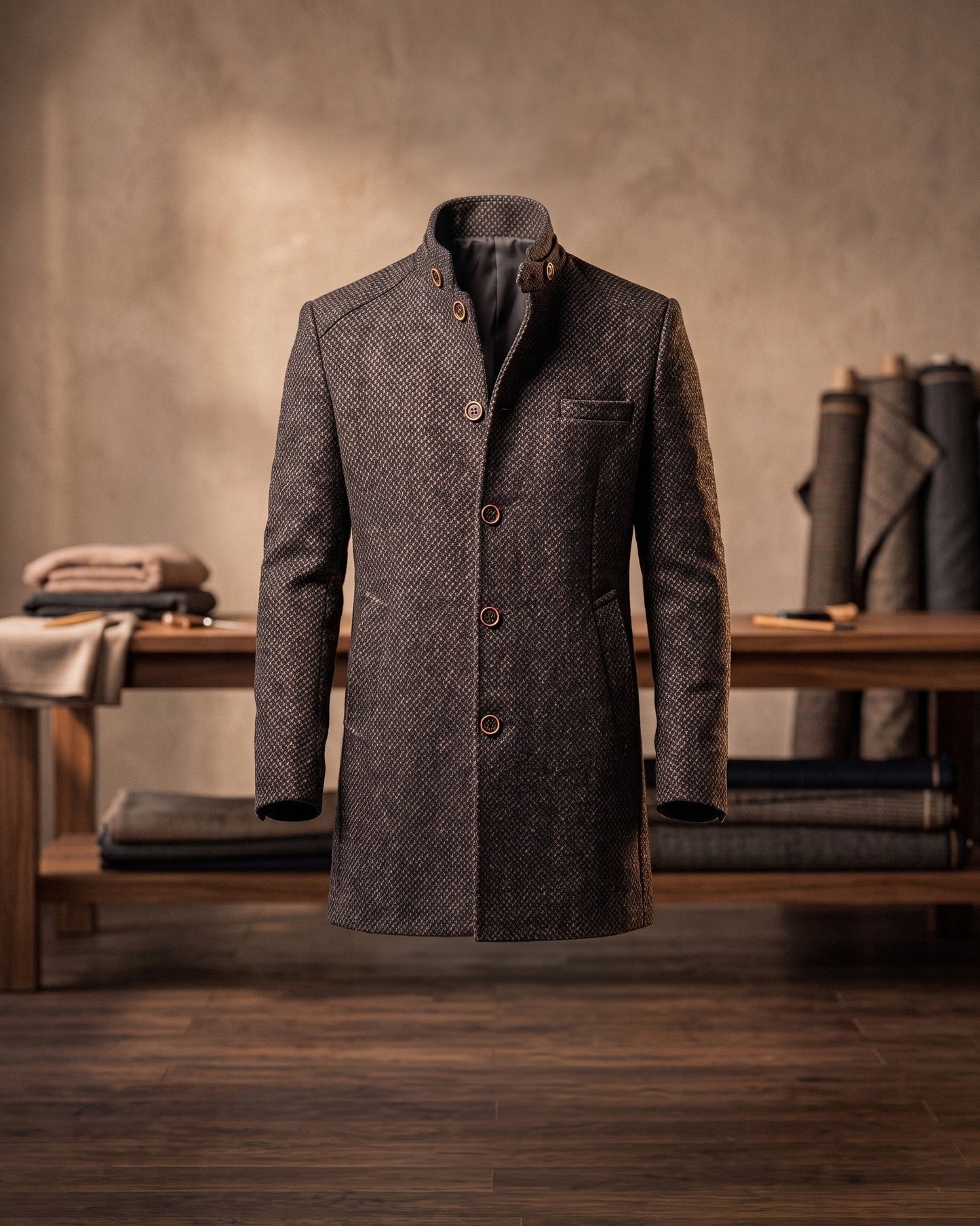 Gualtiero Cotton Blend Coat
