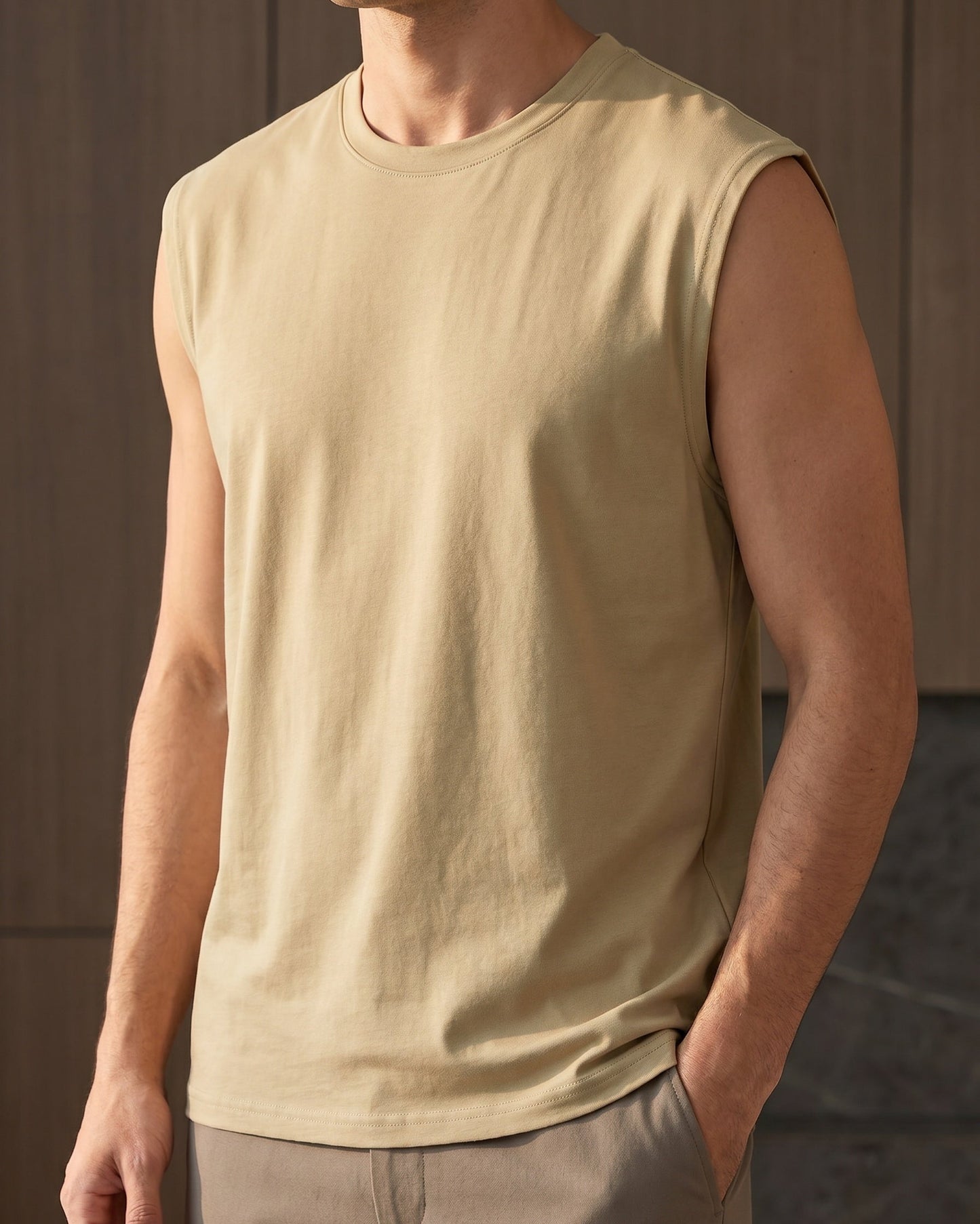 Ludovico Cotton Blend Sleeveless Tee