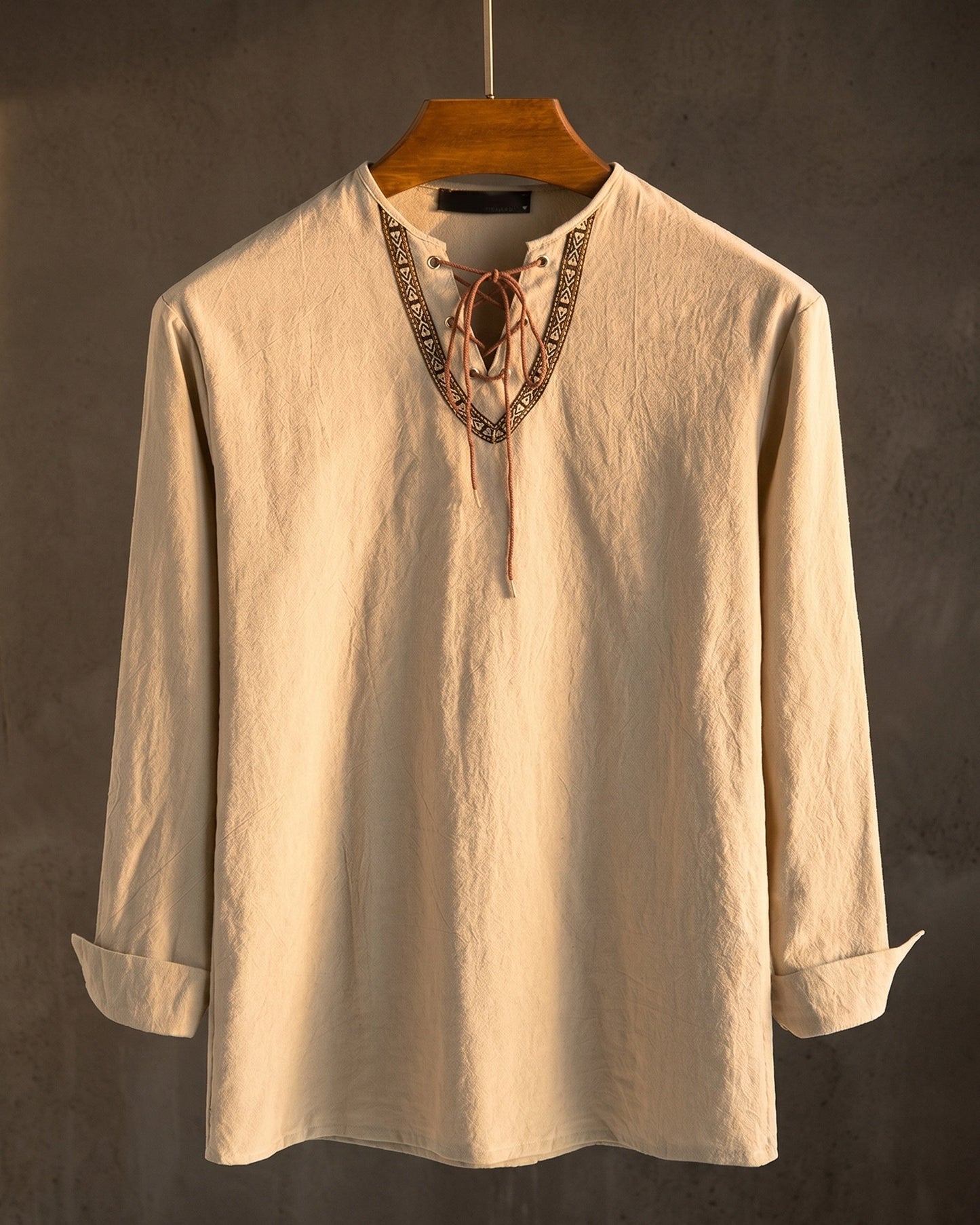 Vicente Cotton Blend Linen Shirt