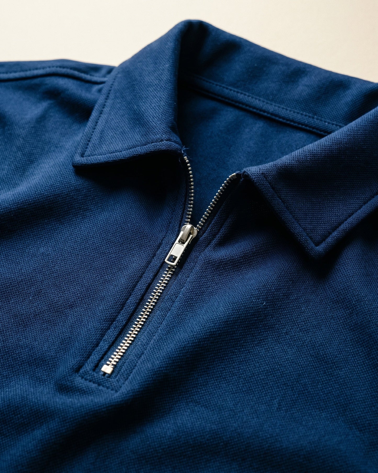 Alberto Cotton Blend Zip Polo