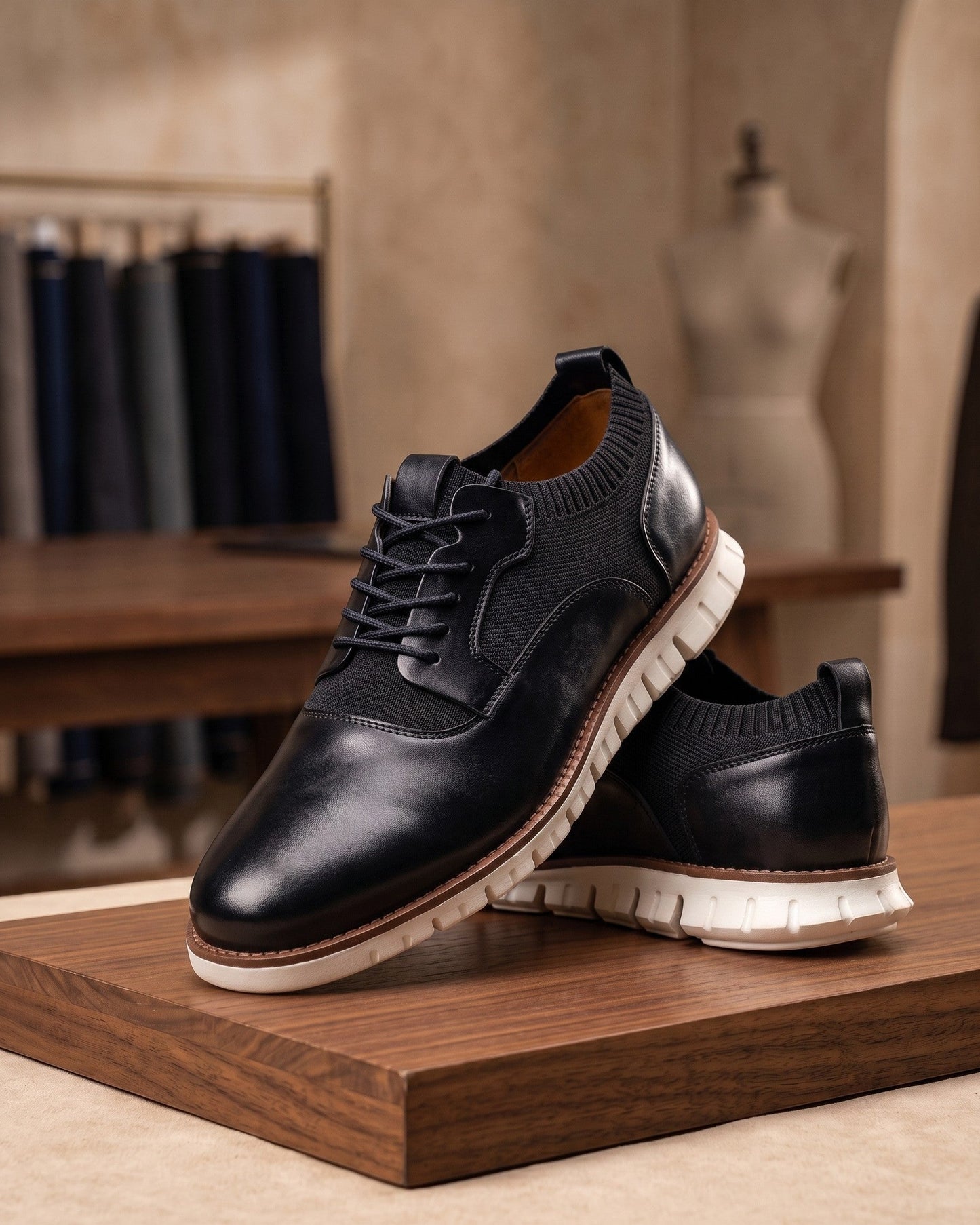 Emilio Faux Leather Hybrid Sneaker